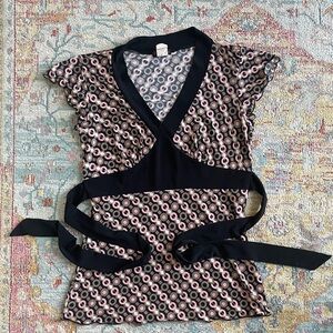 Cocomo y2k cap sleeve blouse